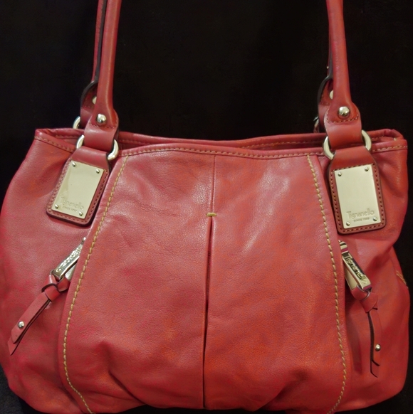 Tignanello Deep Red Leather Handbag - Picture 3 of 9